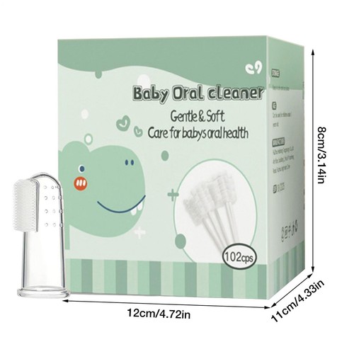 60/102 PCS Baby Tongue Cleaner Newborn Flexible Baby Oral Cleaner Super Soft - Picture 4 of 13