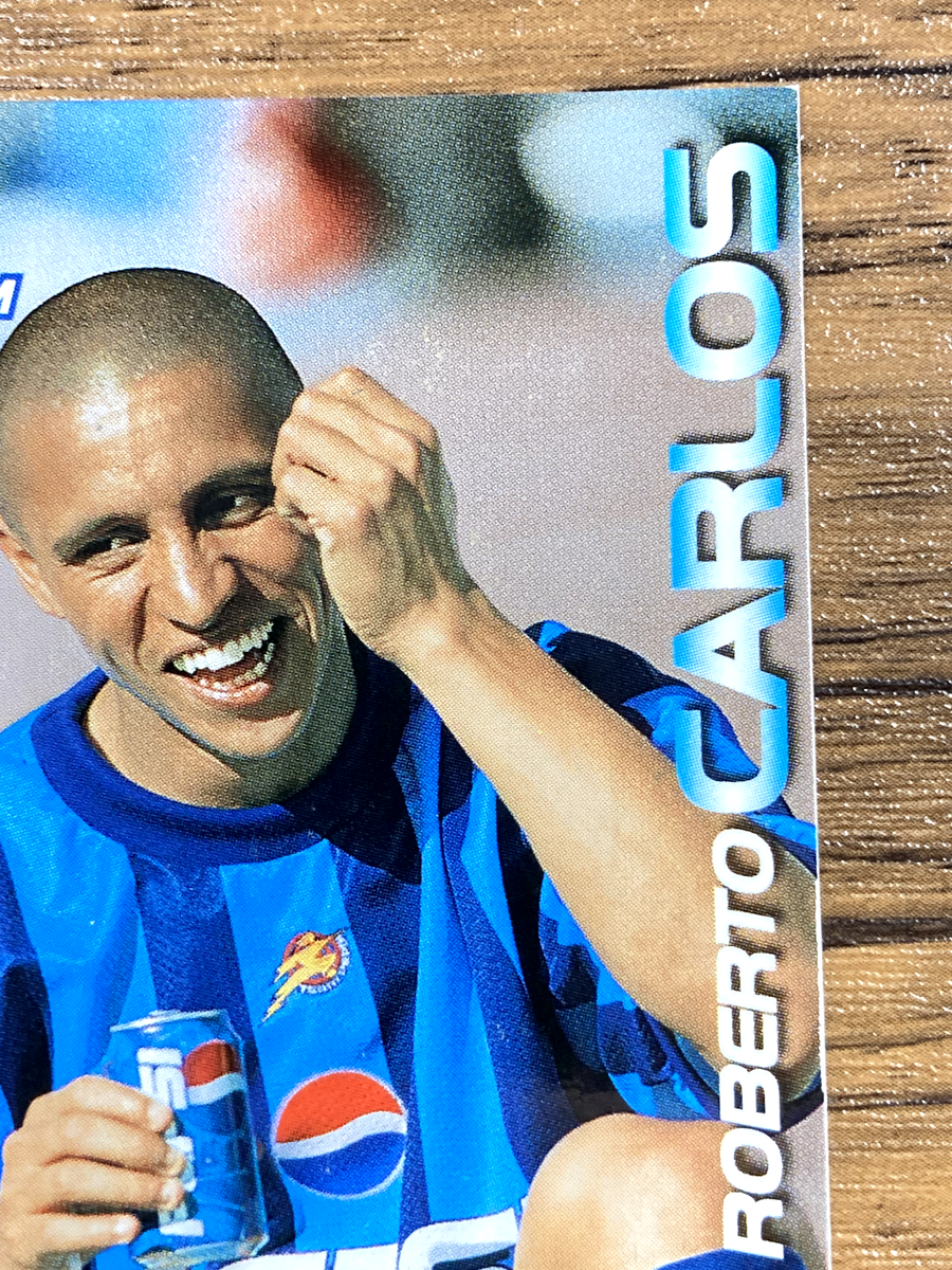 Team Pepsi 2002 FIFA World Cup Soccer Card Roberto Carlos