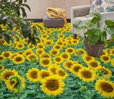 3D Sunflower O1753 Floor WallPaper Murals Wall Print 5D AJ WALLPAPER AU Fay