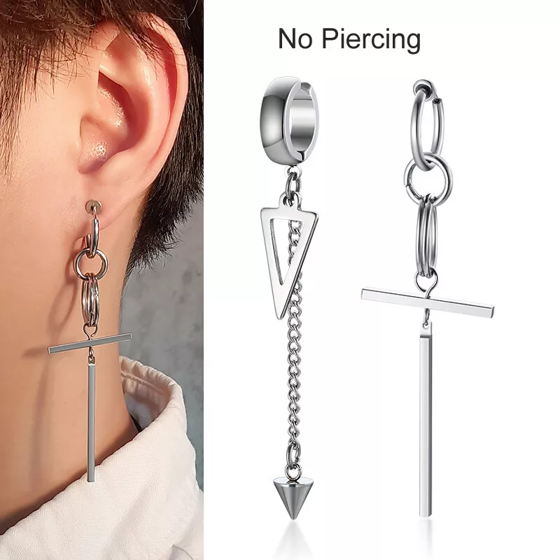 Stud hoop sales and dangle