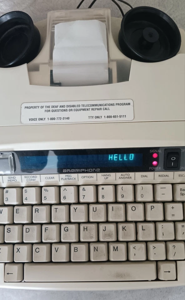 Teléfono de texto de diálogo Ameriphone Foto 3 de 4