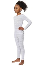 32 DEGREES Kid's Heat Base Layer Set (L 12/14, Diamond snow)