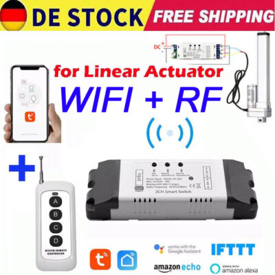 7V-32V WIFI Fernbedienung Schalter für Lichter & Linear Aktuator, App-steuerbar