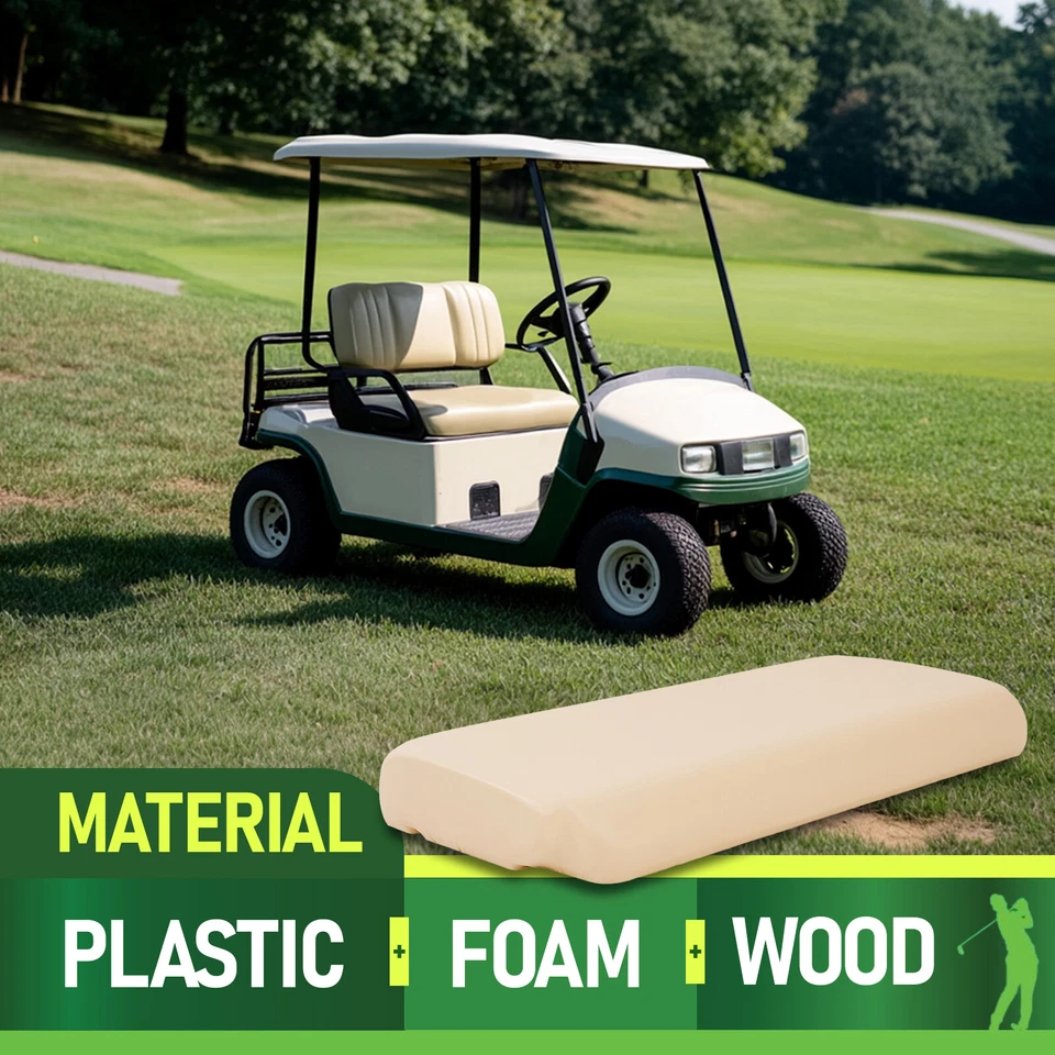 Conjunto de cojín inferior asiento carro de golf para Yamaha G2A, G2E, G9A, G9E 1985-1995 Foto 4 de 4