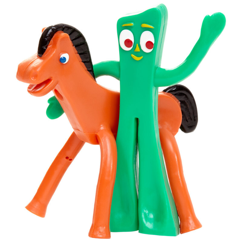 Gumby or Pokey Mini 3 inch Bendable Figure bulk buy party gift | eBay