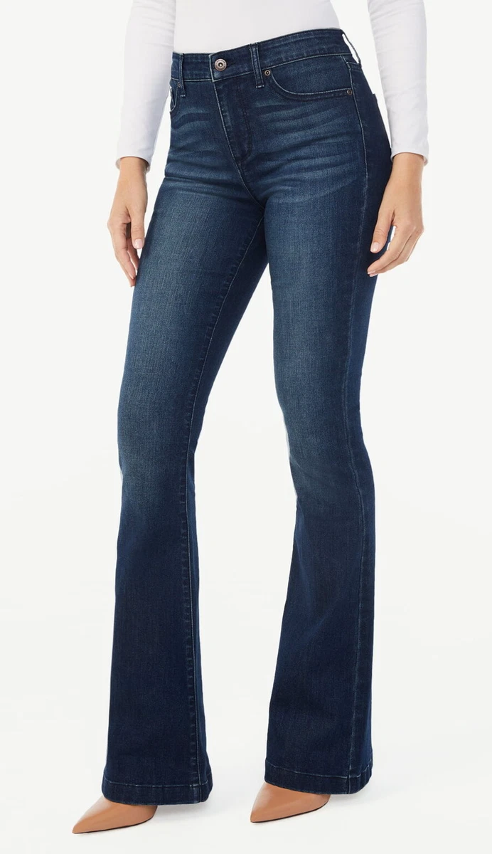 Sofia Jeans by Sofia Vergara Melisa High Rise Flare Various Sizes Dark Wash  NEW