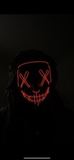 led scary halloween mask