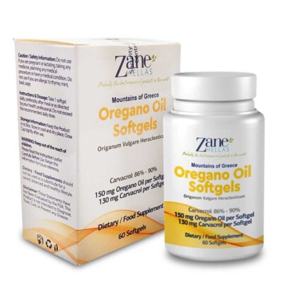 OREGANOÖL - 60 KAPSELN (PURE GRIECHISCHE WILD BIO) Softgels
