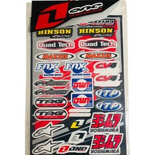 Kit de calcomanías adhesivas todoterreno One Industries ATV Hinson Quad Tech Fox DWT ITP Maxxis