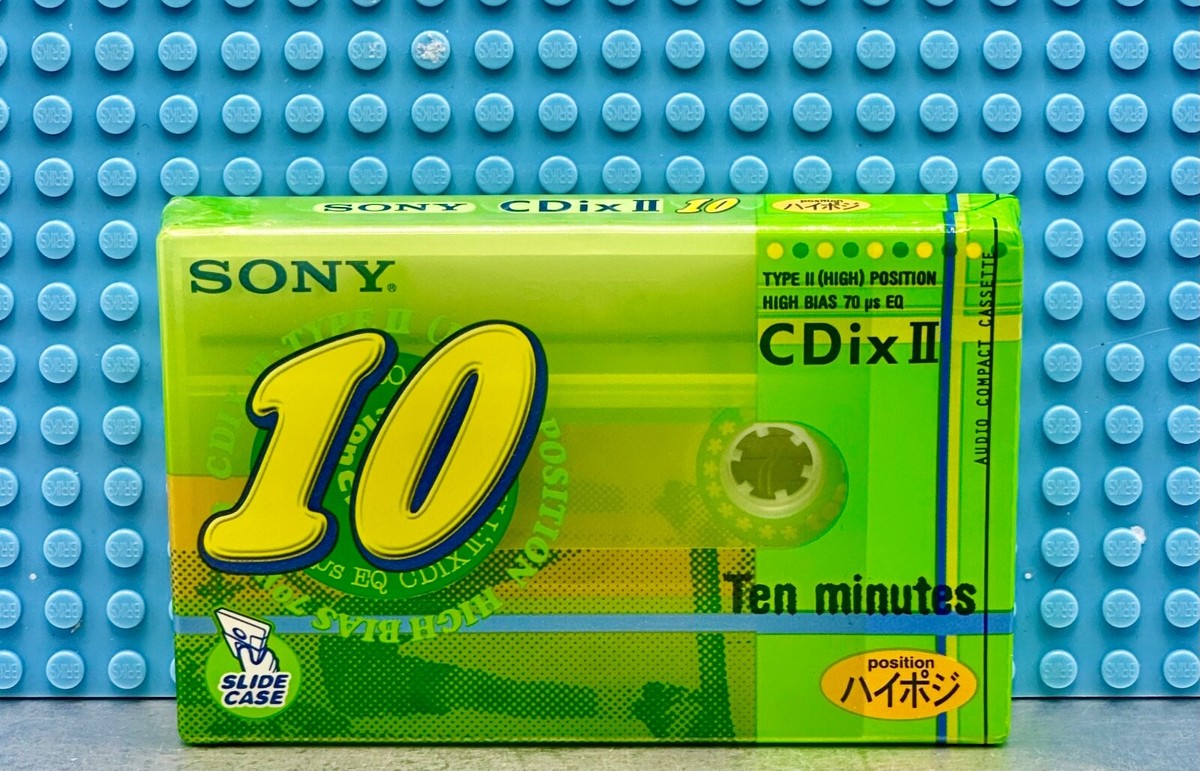 SONY CDix-II 10 VS. I TYPE II BLANK CASSETTE TAPE (1