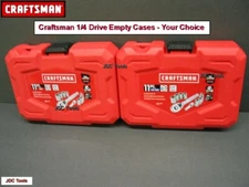 Craftsman 1/4 Drive Empty Socket Cases - SAE, MM or Both - Your Choice 