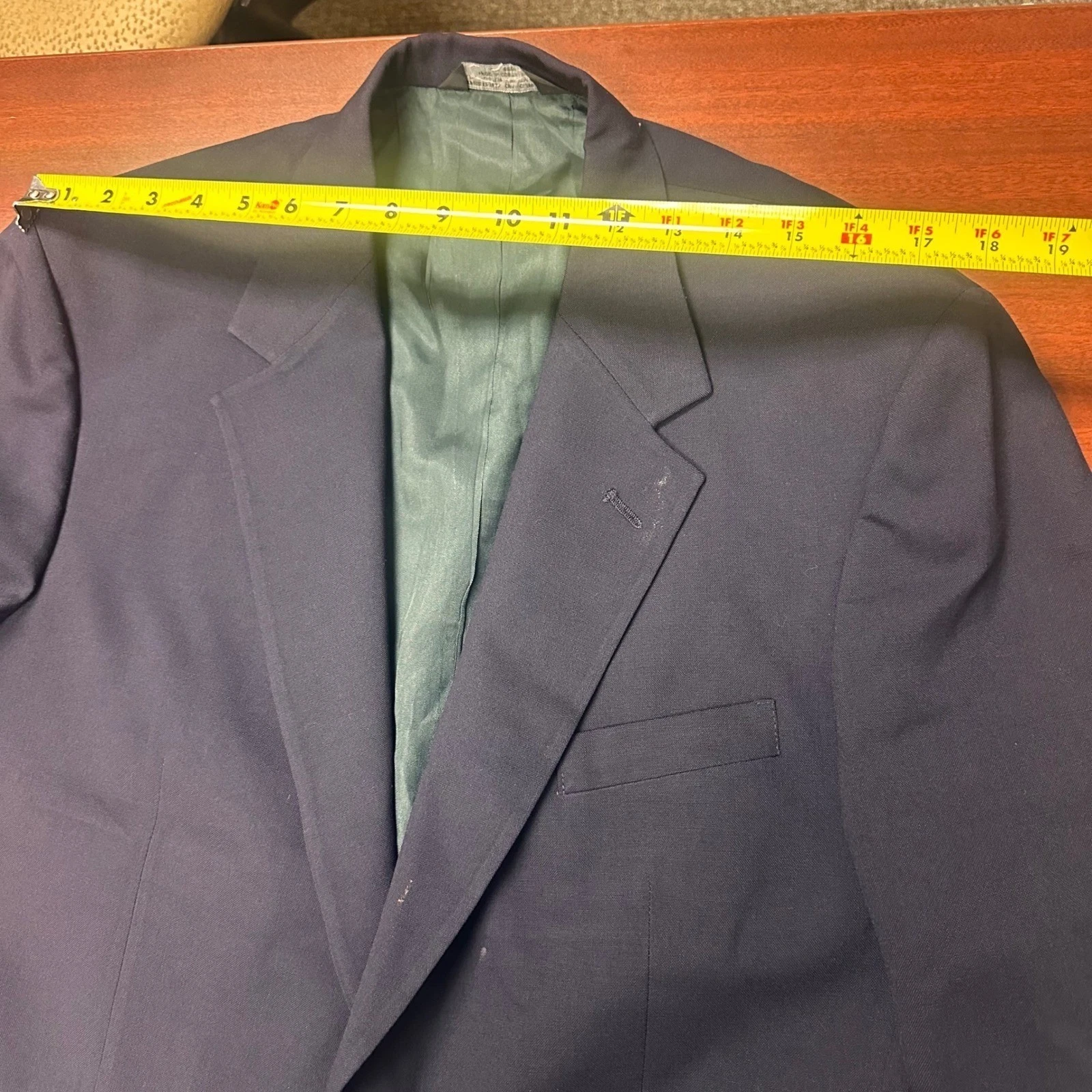 John Alexander Blazer Mens Size 42S Gold Button Classic Worsted Wool Preppy - product detail image 8