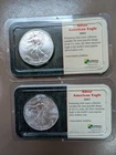 [2] 2001 American Eagle Silver Dollars