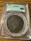 1923-S LIBERTY PEACE DOLLAR CAC XF-40