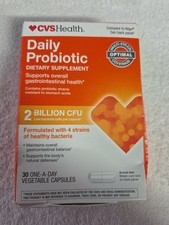 CVS Daily Probiotic 2 Billion CFU 30 caps. Exp: 08/2027 NIB/Sealed Free Ship
