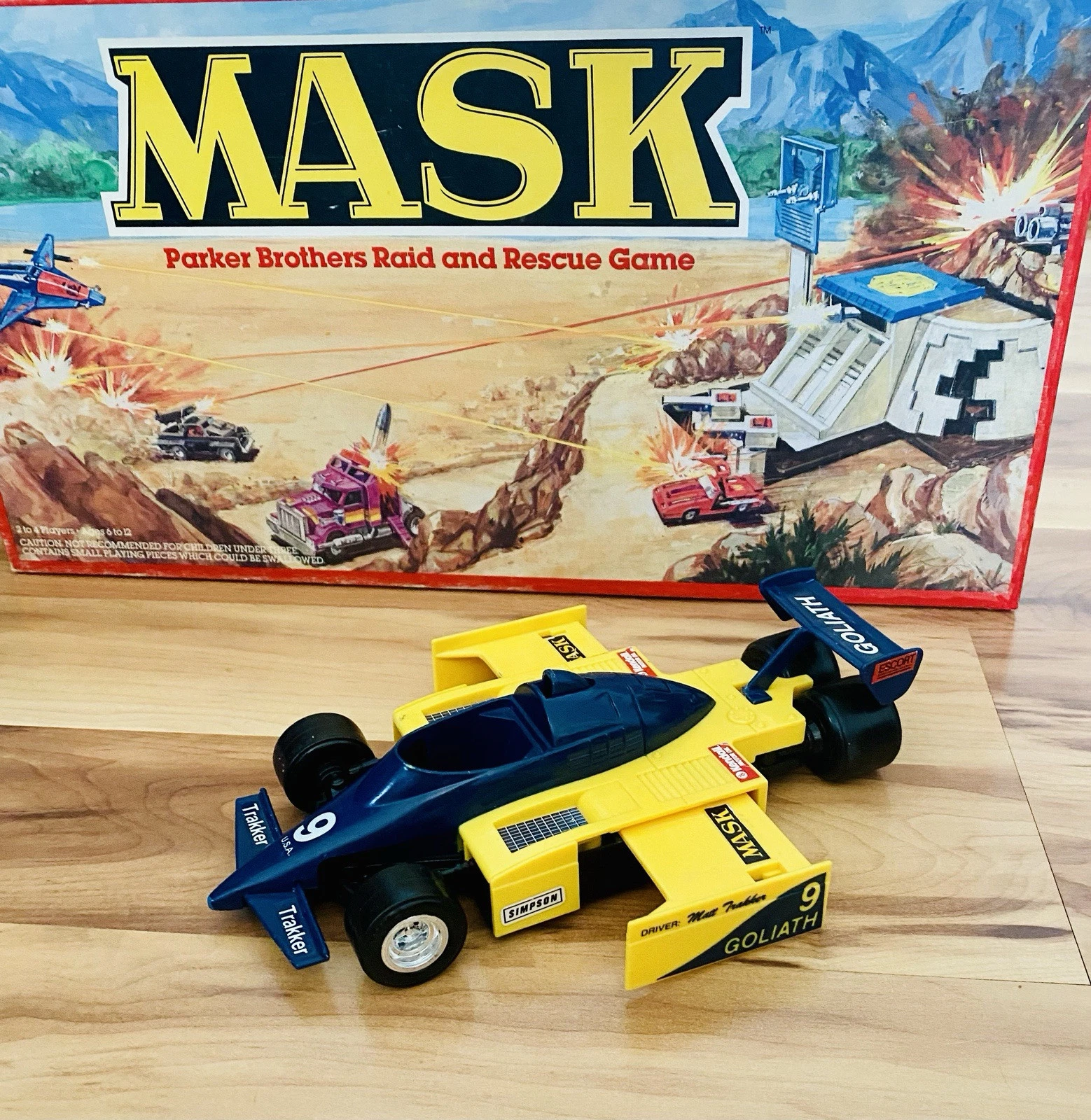 kenner golias m.a.s.k. matt trakker carro de corrida indy 