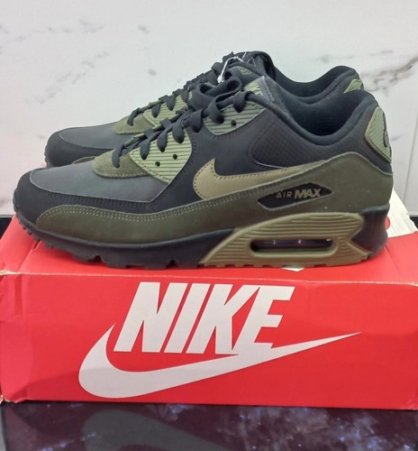 Nike Air Max 90 Leather Men's Size 42 Us 8.5 Black Olive 302519-014 Rare 2018 - Bild 3 von 8