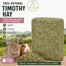 13kg Timothy Hay, Rabbit, Guinea Pig, Horse Natural South Yorkshire Feeding Hay