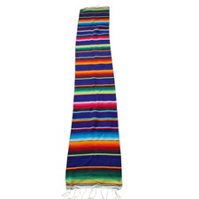 Mexican Sarape Table Runner 81" X 14" XL Saltillo Fiesta Serape Folkore Pueblo