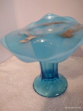 Blue Opalescent Glass Jack In Pulpit, Dugan c. 1905