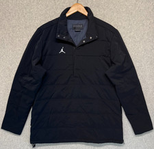 Air Jordan Mens Quilted Jacket Long Sleeve Bl...