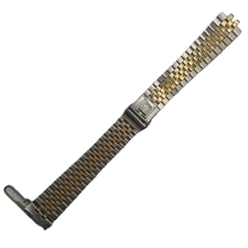 Vintage 17.5mm Accutron Men's Wristwatch Bracelet Steel Two Tone Champion