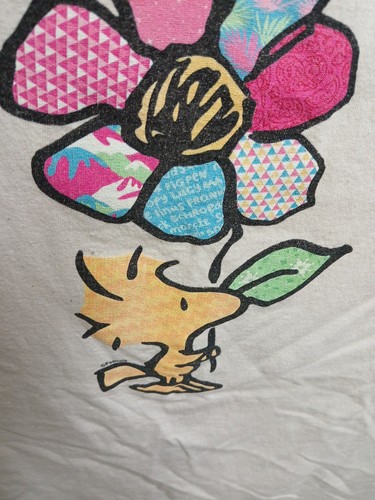 Peanuts Woodstock With Flower And Pattern T Shirt WOMENS MEDIUM - Picture 5 of 6