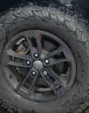 13-17 Jeep Wrangler 17x7.5 Painted Satin Black 10 Hole Rim Wheel Oem Lkq