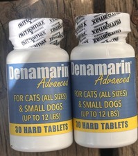 2 Nutramax Denamarin Advanced Liver Health Hard Tabs Small Dogs Cats, 30 READ