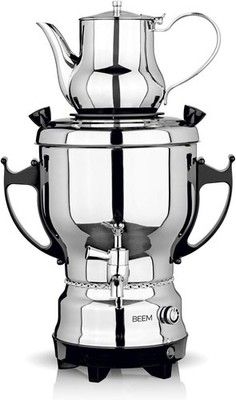 BEEM TEA-CLASSIC Teekocher Samowar - 3L | Edelstahl / Schwarz
