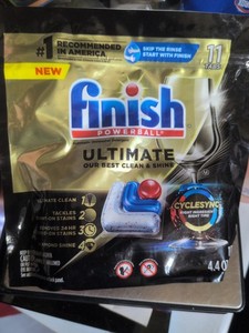 Sealed & New Finish Powerball Ultimate Automatic Dishwasher Detergent 11ct. Tabs
