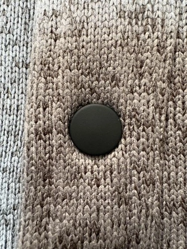 Eddie Bauer Jacket Mens XL Gray Fleece Knit Snap Front Shacket Casual Outdoor image 4