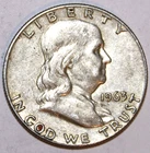 1963-D Franklin Half Dollar - 90% Silver - Extra Fine - #1112EB
