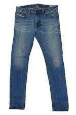 Diesel Thavar Herren Jeans Hose W34 L34 34/34 blau stonewashed Used Slim Skinny