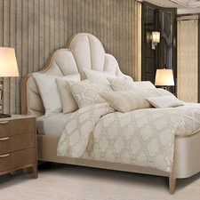 AICO Furniture - Spectrum 10 Piece King Comforter Set Pearl