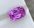VVS 7.10 Ct Natural Deep Pink Kunzite Gemstone Cushion Cut From Afghanistan