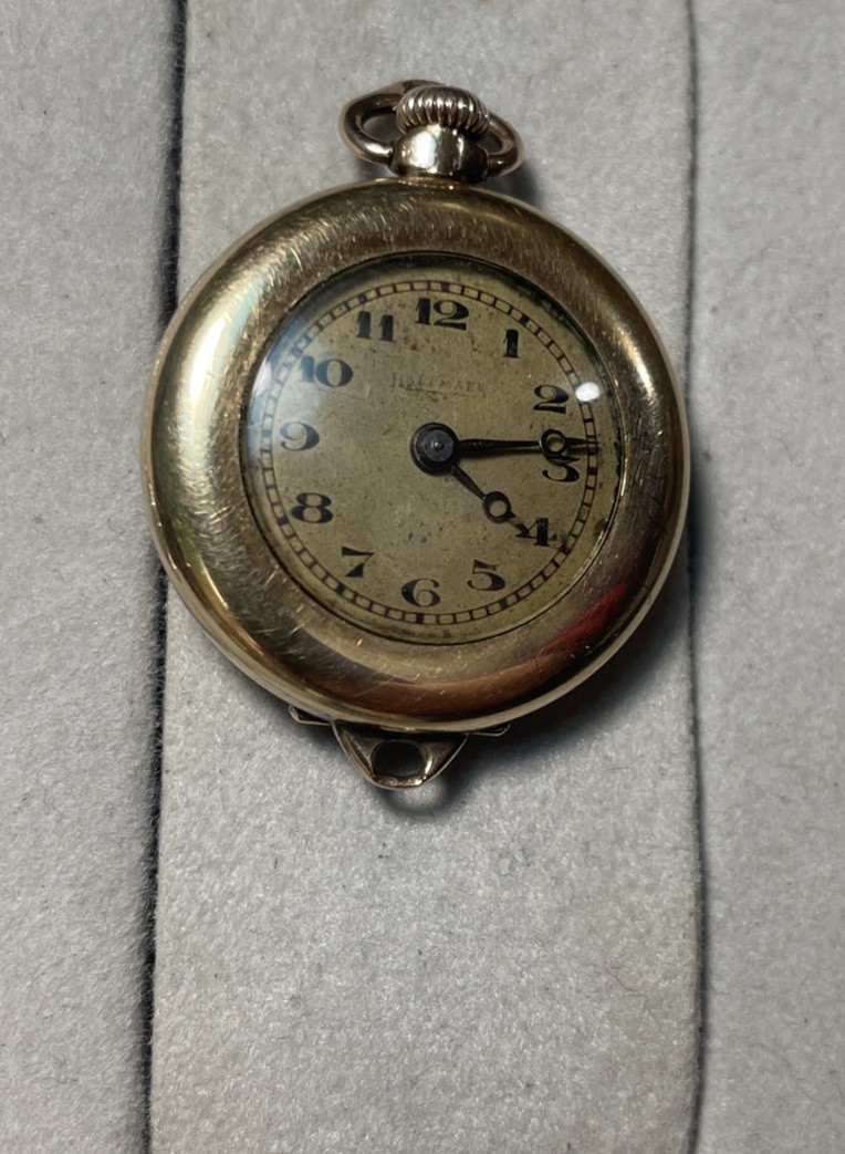 Hallmark Antique 14K Gold Solid Back/plus Gold Fi… - image 7