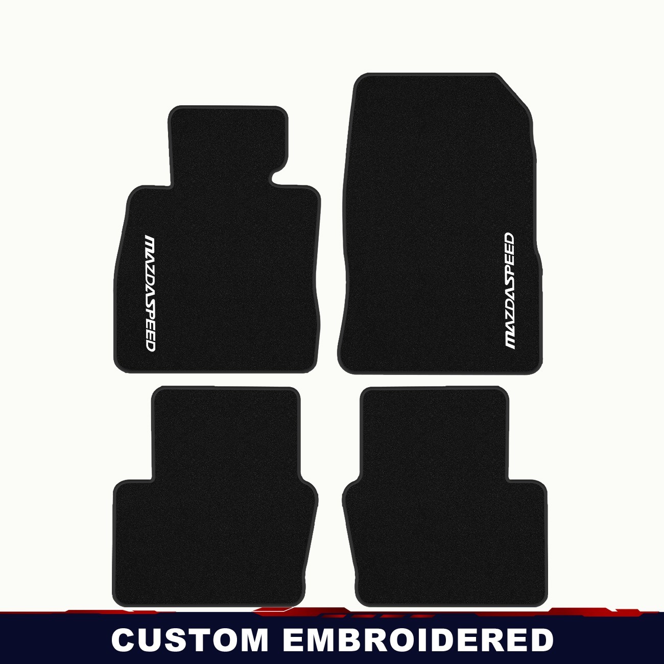 For Mazda BT-50 I J97M 2006-2011 Custom Black Velour Carpet Car Floor Mats Liner