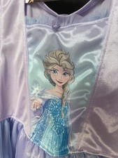 Disney Frozen Elsa Fantasy Gown Nightgown Sleepwear Girls Size 6