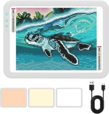 A3 Light Pad,  Wireless Battery Powered Light Box 3 Colors Stepless Dimmable and