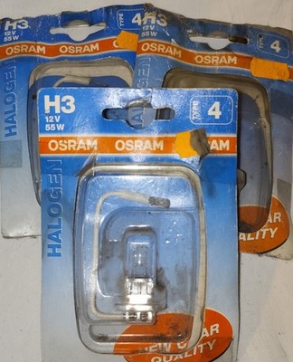 Glühlampe H3 12V 55W PK22s einfach tauschbar OSRAM ORIGINAL passend für PKW