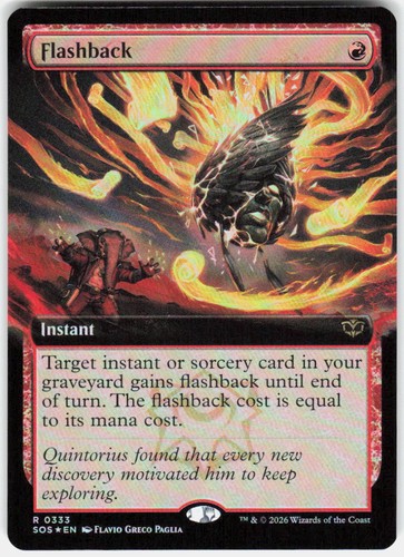 Flashback (Extended Art) 333 Strixhaven: School of Mages Foil
