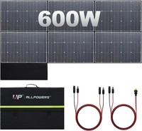 Allpowers 600W SolarladegeräT Faltbar Solar Panel Monokristallin Pv Modul