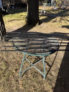 Lot Of 9 Wrought Iron Balusters 44” x 1/2” x 1/2” with a tear drop shape. 