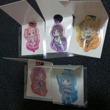 Madoka Magica Soft Keychains 5 Piece Set Acrylic Charm Accessories Cute