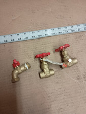 1/2 In. MIP X 3/4 In. MHT Brass Hose Bibb Valve and 2 others Lot of 3 New 