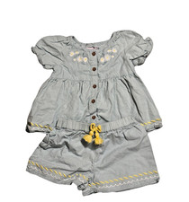 Tommy Bahama Kids Light Sea Green Set Shirt Shorts Size Girls 4T