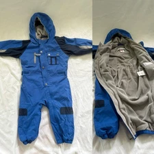 Columbia 2T Toddler Snowsuit Pants Insulated Full Zipper Snap Closure One Piece