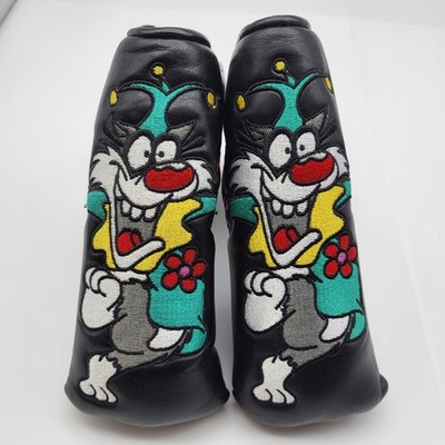Vintage Golf Head Covers Putter Pai Oggy & The Cockroach Cat Blended