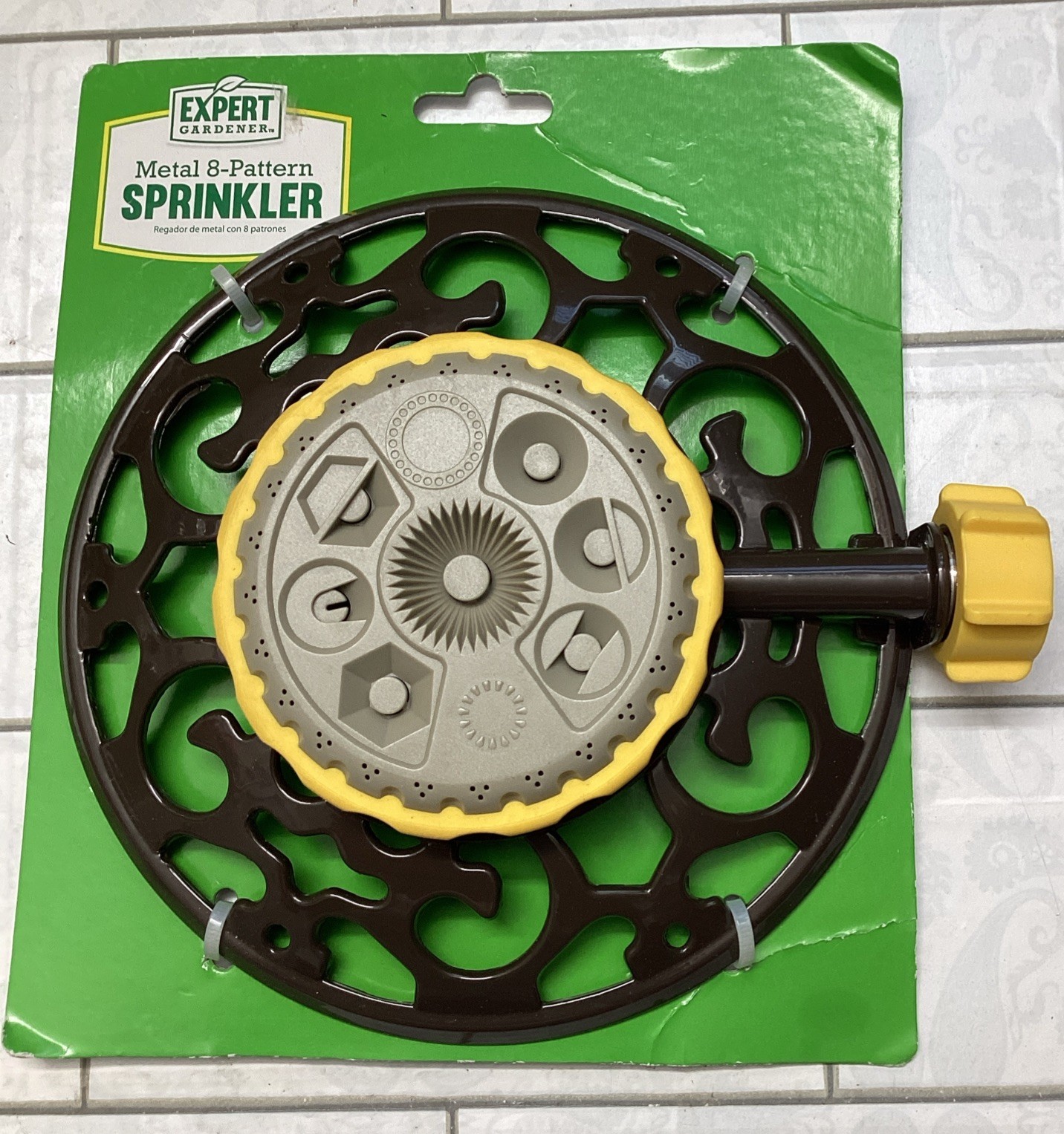 Expert Gardner Metal 8 - Pattern Sprinkler Head Lawn Grass care Brand New
